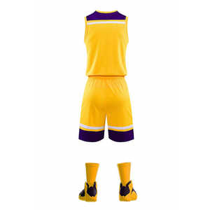 Uniformes d'entraînement personnalisés en maille respirante, anti-humidité, écologiques, 100% polyester, unisexes, imprimés par transfert thermique - Product Image 3