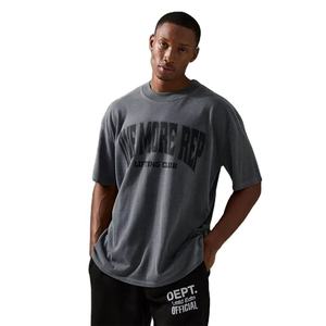 เสื้อยืดวินเทจใส่ได้ทั้งชายและหญิงน้ำหนักมากเสื้อยืดโอเวอร์ไซส์240แกรมเสื้อโคตันพิมพ์ลายดิจิตอลแบบกำหนดเอง - Product Image 1