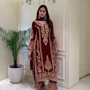 Tenues Salwar en georgette décontractées de qualité export indienne pour les fêtes et les festivals, provenant d'un fournisseur indien - Product Image 1