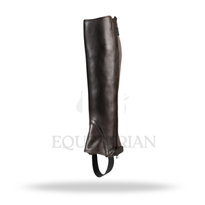 Horse Riding Leather <b>Half</b> <b>Chaps</b> Customized Equestrian Premium Leather <b>Chaps</b> for Training Riding and Competition Use - Product Image 4