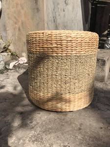 Puf de jacinto de agua natural para sentarse y como mueble decorativo, Vietnam - Product Image 3