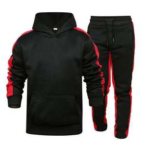 Ensemble de survêtement pour homme, streetwear tendance, logo personnalisé, sweat-shirt léger, pantalon de survêtement, ensemble de survêtement d'hiver, sweat-shirt à capuche en polaire, ensemble 2 pièces - Product Image 3