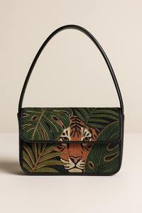 Sac de soirée brodé à la main avec perles et cristaux, idéal pour robe de soirée, mariage ou Noël - Product Image 3