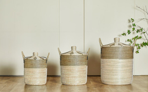 Vietnam Handwoven Rattan <b>Basket</b> | Rustic Wicker <b>Basket</b> for Home & Garden | Export Supplier - Product Image 4