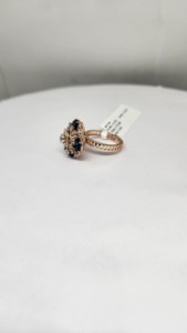 Elegant 9K Natural Diamond Ladies Ring 2.02ct Color Stone 0.58ct HI Color SI Purity Luxury Rhodium Plated IGI Certified - Product Image 2