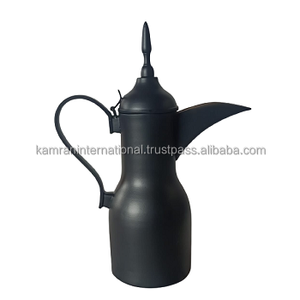 Cafetera de latón árabe grabada y pintada de Della Metal Collection para uso en el hogar, Hotel, restaurante, teteras y teteras - Product Image 4