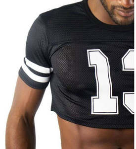 Camiseta Corta de Malla para Hombre – Estilo Deportivo de Fútbol, Camiseta Corta de Moda Urbana - Product Image 3