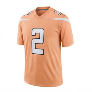 Manufacturer <b>Peach</b> American Football Jersey Men's Athletic Sportswear Breathable Front 100% Polyester Quick Dry Short Sleeve - Product Image 1