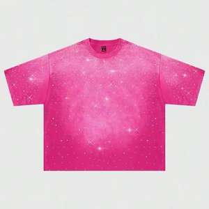 Camisetas con Estilo de Marca Personalizadas para Hombre, Camiseta con Transferencia de Diamantes de Imitación, Servicio OEM de Logotipo Personalizado para Camisetas con Diamantes de Imitación para Hombre - Product Image 5