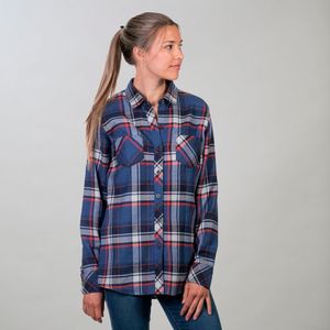 Camisa de Franela para Mujer, Corte Regular, 100% Algodón, Manga Larga, Transpirable, Estilo Casual, Nueva Colección 2026 - Product Image 1