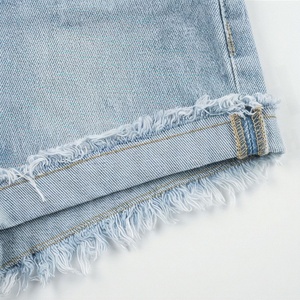 Plus Size Women <b>Denim</b> Shorts <b>Stretch</b> High Waist Ripped Pants Casual Summer Wear Fashion Street Style Custom Color Apparel - Product Image 6