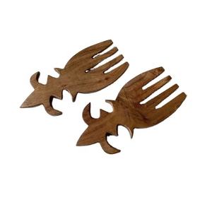 Vente en gros de couverts en bois de manguier personnalisés ensemble de couverts ou de fourchette de qualité supérieure design artistique gadgets de cuisine ensemble de couverts cuillère en bois - Product Image 1