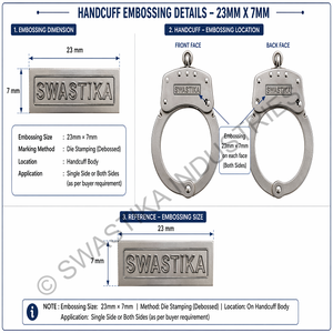 Esposas del Departamento de Seguridad de Phoenix, Fabricadas Según el Estándar Nij, Cadena Central con Doble Bloqueo, Fabricante de Eslabones de Cadena - Product Image 4