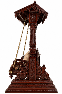 Balançoire Jhula indienne en teck faite à la main avec support robuste, design vintage traditionnel pour salons de luxe, taille personnalisable - Product Image 5