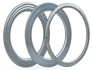 Joint métallique gainé, joint métallique ondulé gainé, joint en acier inoxydable rempli de graphite pour échangeur de chaleur et applications industrielles - Product Image 1