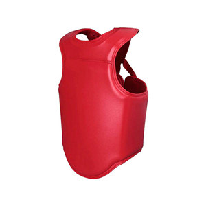 Protection corporelle en cuir PU de haute qualité, écologique, avec logo personnalisé, protection de la poitrine et du ventre pour l'entraînement de boxe, fabriqué au Pakistan - Product Image 1