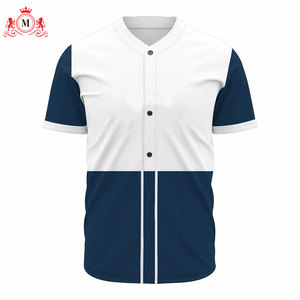 เสื้อเบสบอลสีน้ำเงินและสีขาวสำหรับผู้ชายพร้อมกางเกงเข้าชุด ชุดยูนิฟอร์ม วัสดุโพลีเอสเตอร์ระบายอากาศได้ดีสำหรับผู้ใหญ่ - Product Image 5