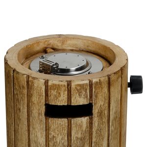 Brasero Portátil de Propano de 10,000 BTU con Aspecto de Leña, Columna de Fuego de Gas de Óxido de Magnesio con Rocas de Lava - Product Image 4