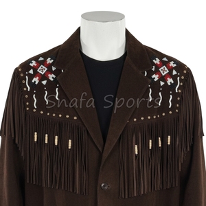 Women Western Style Cowgirl <b>Suede</b> Leather Quality Fringed <b>Jacket</b> Use High Quality Wholesale Leather <b>jackets</b> - Product Image 3