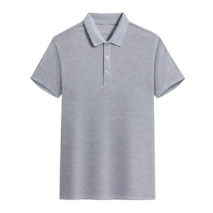 Polo en soie à manches courtes, design uni, avec broderie de logo personnalisée OEM, col à revers, 100% coton tricoté, Dark Cultural - Product Image 3