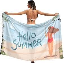 Paréo Polynésien Tendance Personnalisé, Sarong Hawaïen, Vêtement de Plage, Tenue de Resort Tropicale, Exportateur de Tissus Personnalisés OEM ODM - Product Image 1