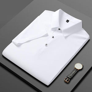 เสื้อโปโลผู้ชายผ้าคอตตอนผสมโพลีเอสเตอร์ หลายสีให้เลือก คุณภาพสูง ใส่สบายๆ ในฤดูร้อน แขนสั้น - Product Image 4