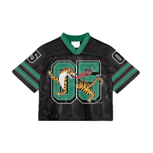 Camiseta Deportiva 100% Poliéster Estampada a Rayas con Color Personalizado, Diseño Personalizado, Camisetas Deportivas de Fútbol Americano para Hombre - Product Image 6