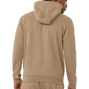 Sudadera con capucha de algodón pesado para hombre con logotipo personalizado con impresión digital de calidad 100% negra para la temporada de invierno - Product Image 2