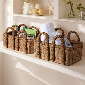 Cestas de almacenamiento ecológicas de jacinto de agua, económicas, para la organización del hogar. - Product Image 3