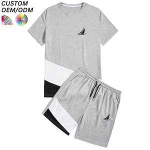 Ensemble de vêtements pour garçons de haute qualité, imprimé animal, t-shirt en coton décontracté, shorts, support OEM ODM pour la production en gros - Product Image 6