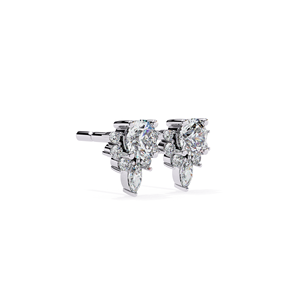 REYES Hip Hop Jewelry Customized 925 Sterling Silver Round Cut 1.5 Carat Moissanite Screw <b>Back</b> Stud <b>Earrings</b> For Women - Product Image 3