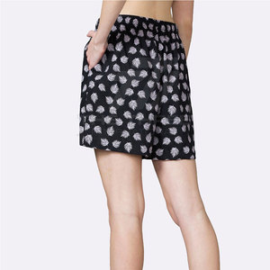 Pantalones Cortos de Mujer para Ocio de Fin de Semana, Tacto Suave, Cordón Ajustable, Acabado Liso, Listos para Vacaciones, Estilo Moderno y a la Moda - Product Image 2