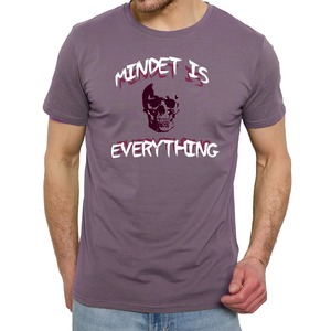 Algodón Spandex Sólido Gris oscuro Camisetas Heavyweight Carta Impresión gráfica Hombres Casual Cuello redondo personalizado Hecho en Bangladesh Camisetas - Product Image 3