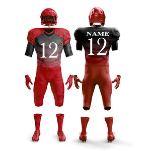 Maillot de football américain de haute qualité, fabriqué en tissu 100 % polyester respirant, pour adultes unisexes, entraînement et matchs officiels d'équipe. - Product Image 1