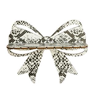 ชั้นวางของติดผนังรูปทรงโบว์ทันสมัย ชั้นวางของตกแต่งไม้แบบลอยตัว สไตล์บ้านไร่หรูหรา ชั้นวางของติดผนังสำหรับจัดเก็บของในบ้าน - Product Image 3