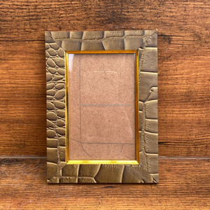 Haute qualité multifonctionnel personnalisé complet en cuir véritable motif Crocodile cadre Photo décoration murale en cuir de vache cadre Photo - Product Image 2