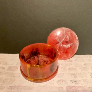 Caja de Resina Floral Hecha a Mano de Lujo, Organizador Decorativo para Guardar Joyas, Pequeña Caja de Resina Personalizada para Regalos Premium - Product Image 1