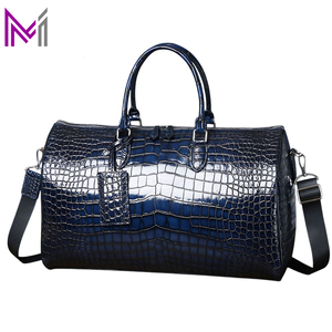 Bolsa de Viaje de Moda con Textura de Cocodrilo de PVC de Alta Calidad, Correa Ajustable, Gran Capacidad, para Fin de Semana, Aire Libre y Uso Diario - Product Image 5