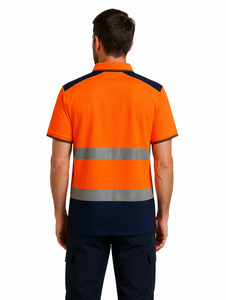 <b>Man</b> High Quality Visibility Orange Safety Polo <b>Shirt</b> with Reflective Good Quality And Comforetable <b>Work</b> <b>Shirt</b> <b>For</b> <b>Man</b> - Product Image 3