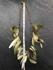 Collier en corne moderne fait main écologique pour femme, bijoux en corne de buffle polie de qualité supérieure, cadeau idéal pour mariage - Product Image 6