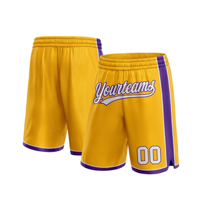 Shorts de basketball personnalisés OEM pour hommes, sublimation, 100 % polyester, maille, deux poches - Product Image 4