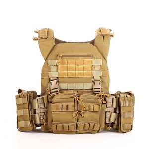 Tactical-Style Quick-Release Outdoor <b>Utility</b> <b>Vest</b> with Modular Webbing, Camo Print for Hiking & Field Work - Product Image 1