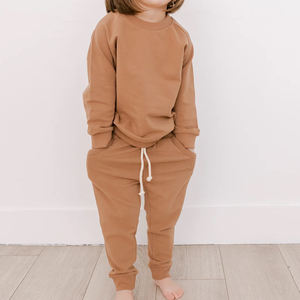 Conjunto de Sudadera y Pantalones de Felpa Francesa de Algodón Orgánico OEM para Bebés, Ropa Infantil Sostenible - Product Image 2