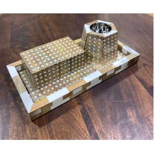 Aroma Wood Bakhoor <b>Burner</b> Hand-Made Incense <b>Burner</b> Set Geometric Pattern Aromatic Holder Religious Eco-Friendly All-Season Use - Product Image 4