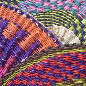 2026 New Colorful Woven Seagrass Fans <b>Wall</b> <b>Decor</b> for Home Decoration Birthday Party Wedding <b>Decor</b> Made in Vietnam - Product Image 5