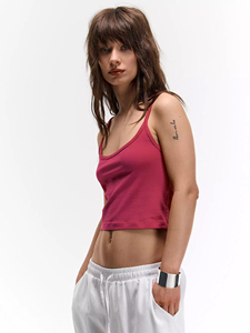 Débardeur sans manches pour femme, style Y2K vintage délavé à l'acide, crop top personnalisé avec logo, respirant, coupe ajustée, pour filles - Product Image 4