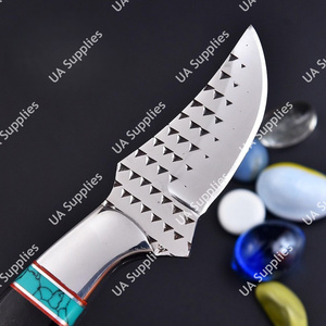 Couteau OBM professionnel de haute qualité pour fermeur de chevaux, en acier au carbone 58 HRC, à pointe de coupe, ultra-affûté, pour EDC, camping, dépecage et bushcraft - Product Image 3