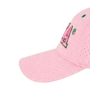 Women Pink Mesh Flex Fit Embroidered <b>Cap</b> Letter Graphic Baseball <b>Hat</b> Casual Fashion Headwear Outdoor Sports Daily Wear Stylish - Product Image 3