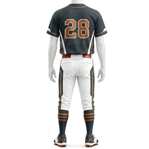 Ensemble uniforme de baseball pour hommes, maillot personnalisé avec pantalon assorti, vêtements de sport athlétiques confortables pour l'entraînement en équipe - Product Image 2
