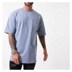 T-shirt oversize unisexe avec logo personnalisé 100% coton sérigraphie en jersey uni pour homme grande taille Streetwear pour salle de sport et de fitness - Product Image 1